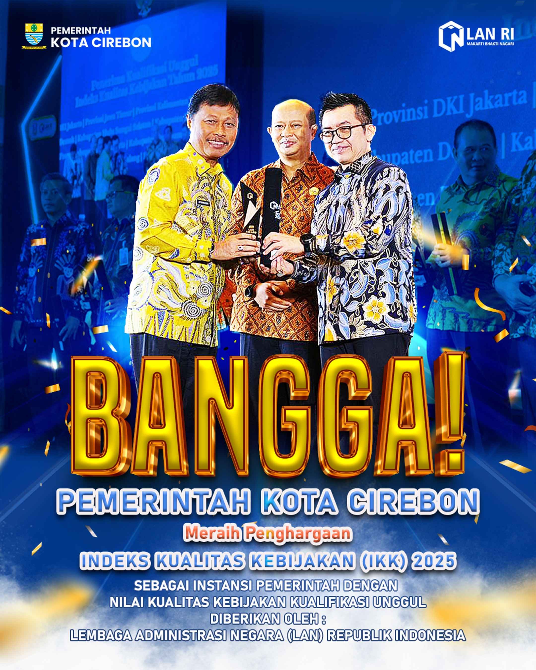 Kota Cirebon Raih Penghargaan IKK 2025